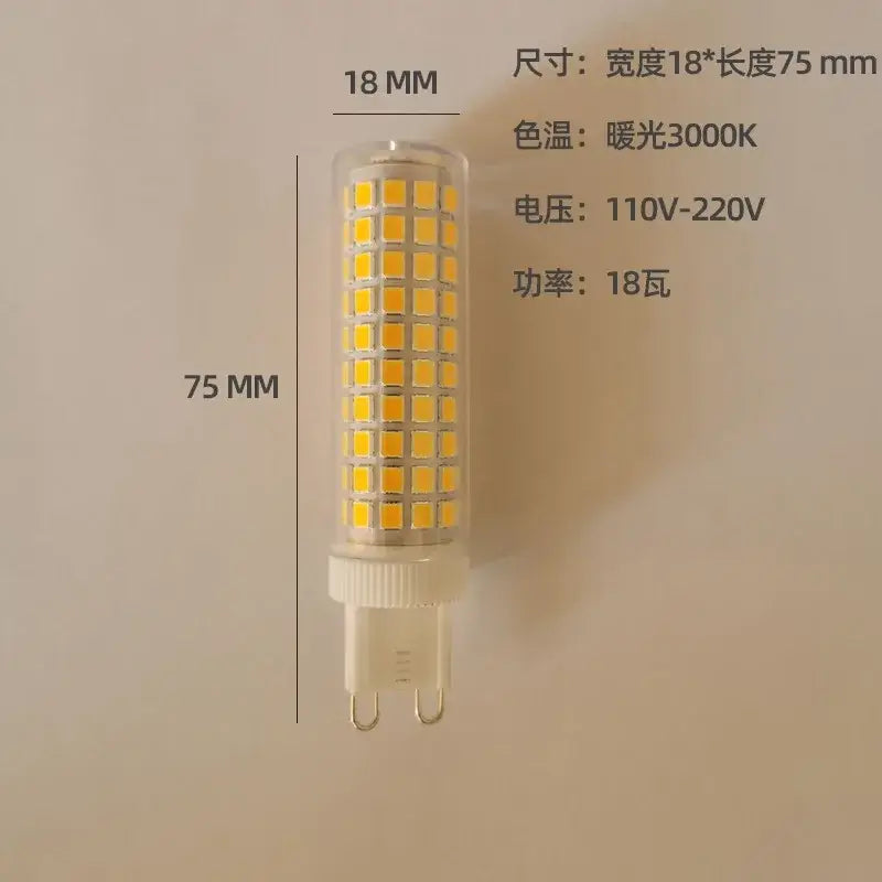 Modern cylindrical warm natural white led g9 bulb kitchen light