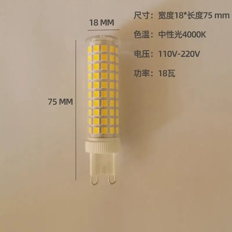 Modern cylindrical warm natural white led g9 bulb kitchen light