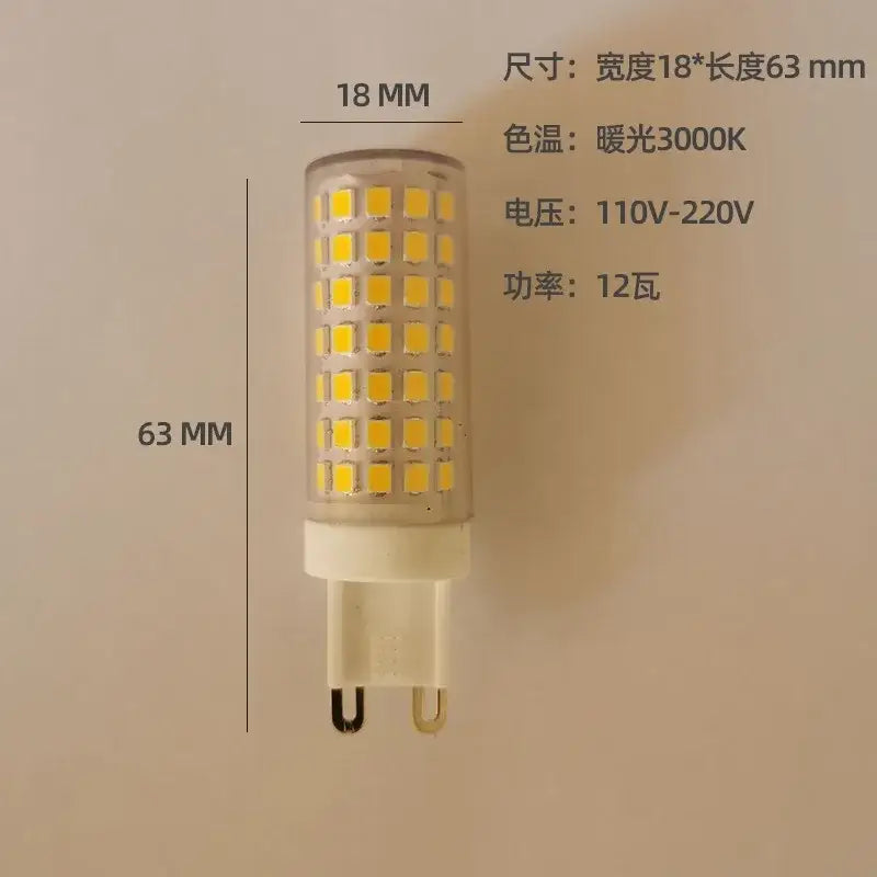 Modern cylindrical warm natural white led g9 bulb kitchen light
