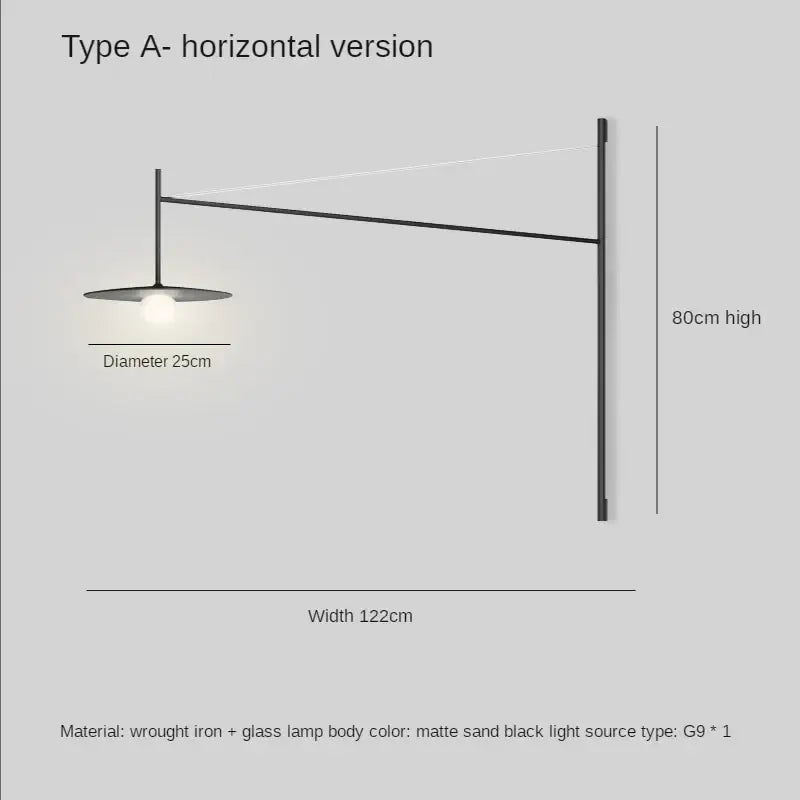 Minimalist black decorbites led glass wall lamp living room sconce