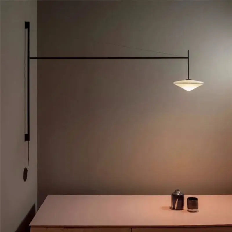 Minimalist black decorbites led glass wall lamp living room sconce