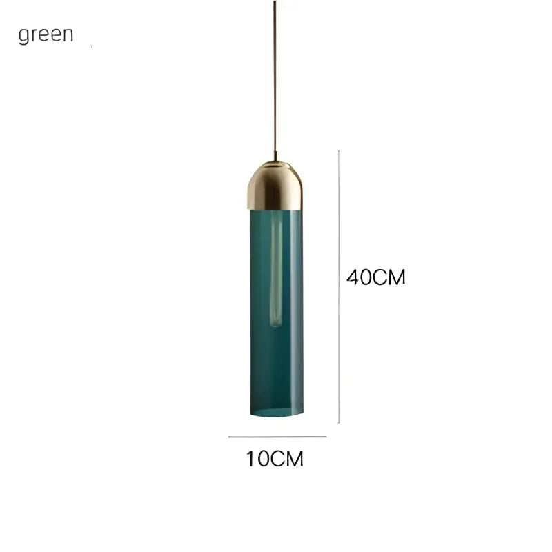 Modern multi color led glass pendant chandelier kitchen lighting