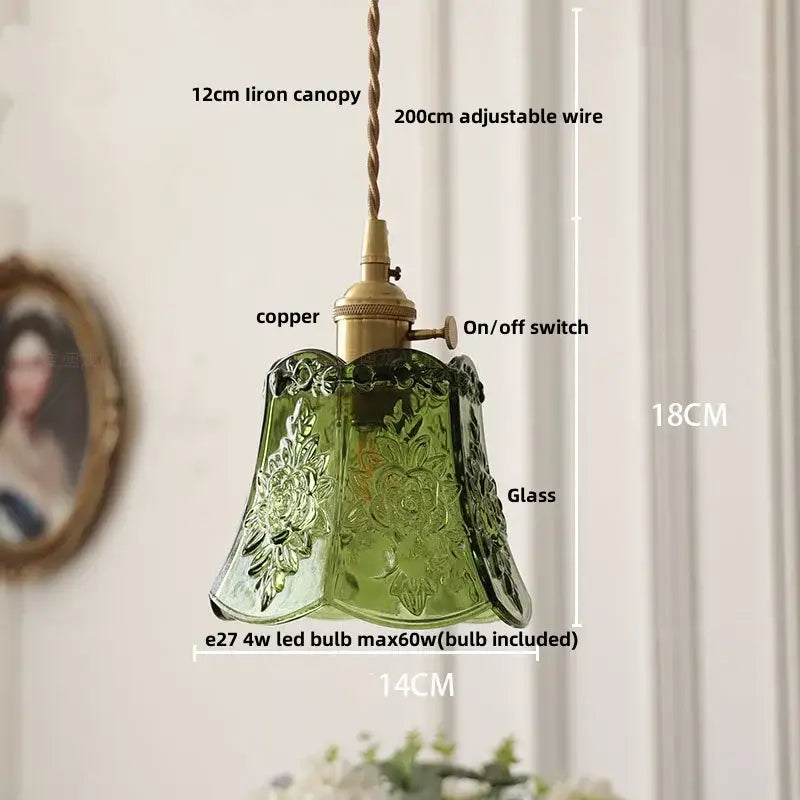 Vintage brass faceted led glass pendant light – kitchen kitchen