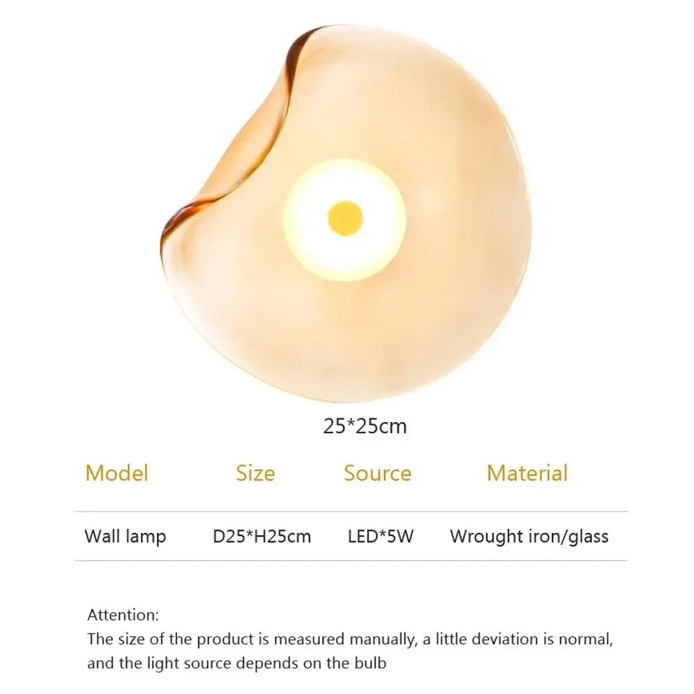 DecorBites™ LED Glass Wall Lamp