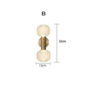 Modern gold glass wall sconces for bedroom and living room lighting