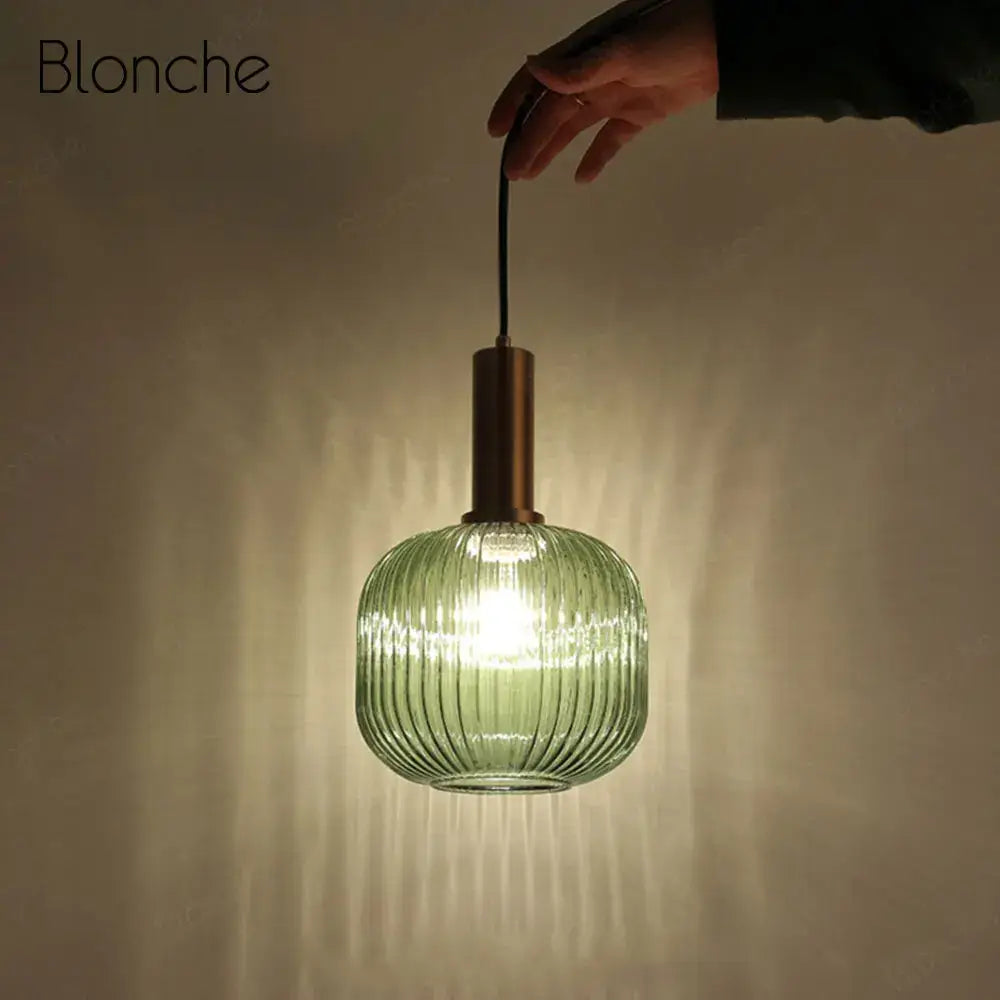 Decorbites led gold chandelier amber & green pendant lamps dining room
