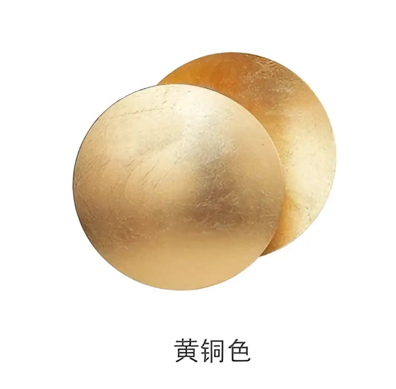 Modern golden brown led gold eclipse wall lamp for bedroom