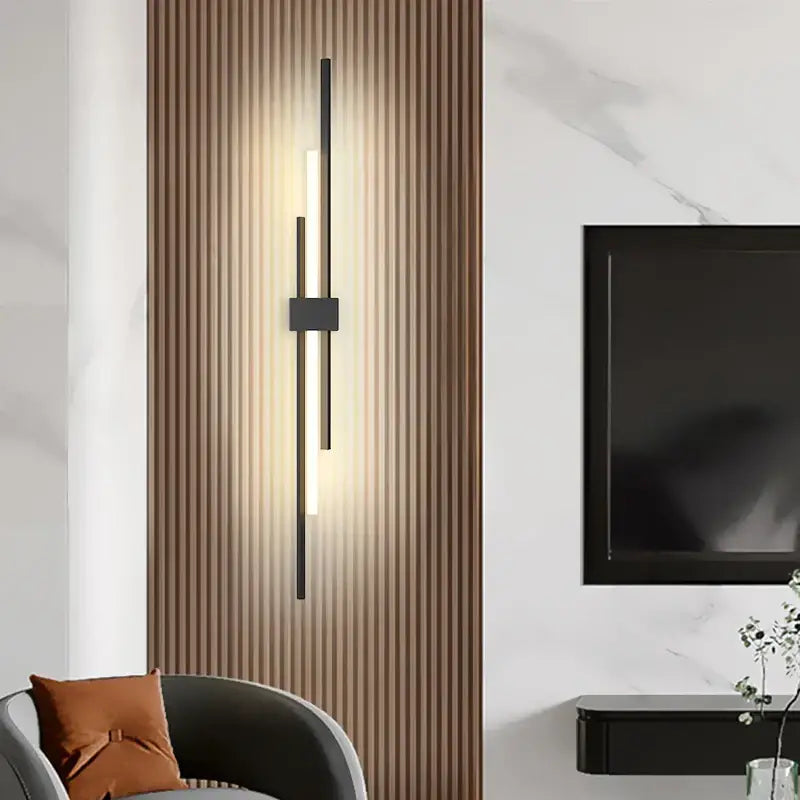 Minimalist black decorbites led wall lamp – living room sconce