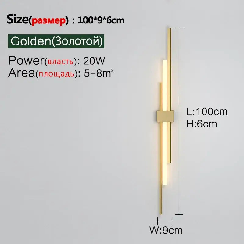 Minimalist black decorbites led wall lamp – living room sconce