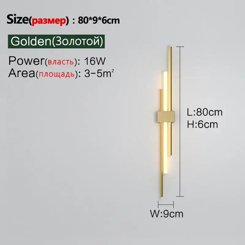 Minimalist black decorbites led wall lamp – living room sconce
