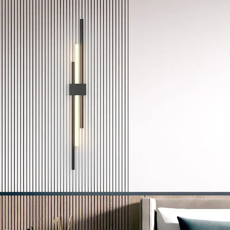 Minimalist black decorbites led wall lamp – living room sconce