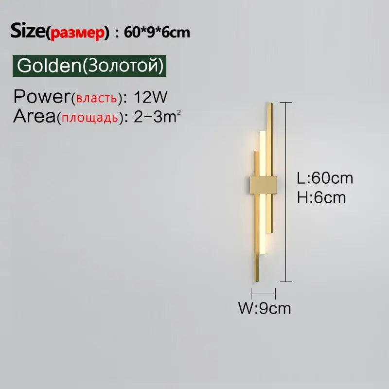 Minimalist black decorbites led wall lamp – living room sconce