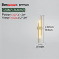 Minimalist black decorbites led wall lamp – living room sconce