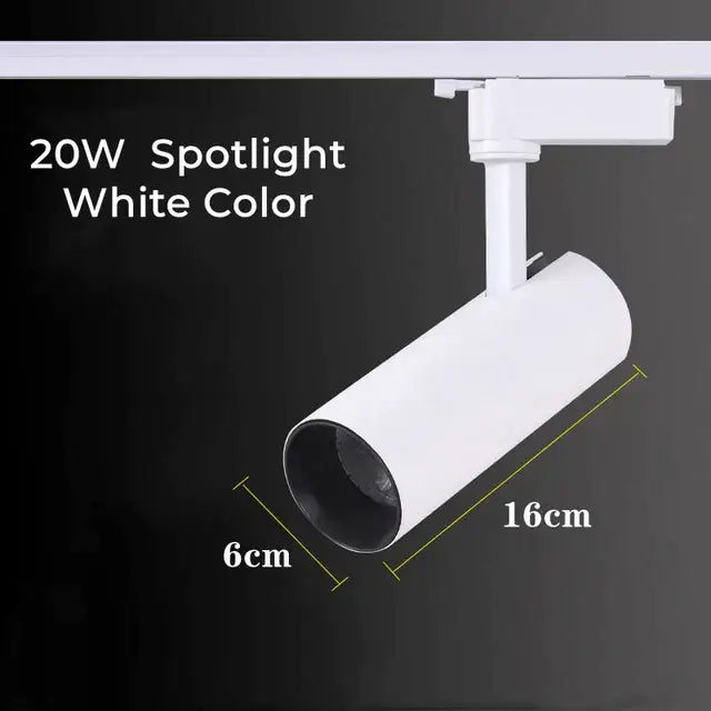 Modern black led grille track light for clothing store ceiling rail