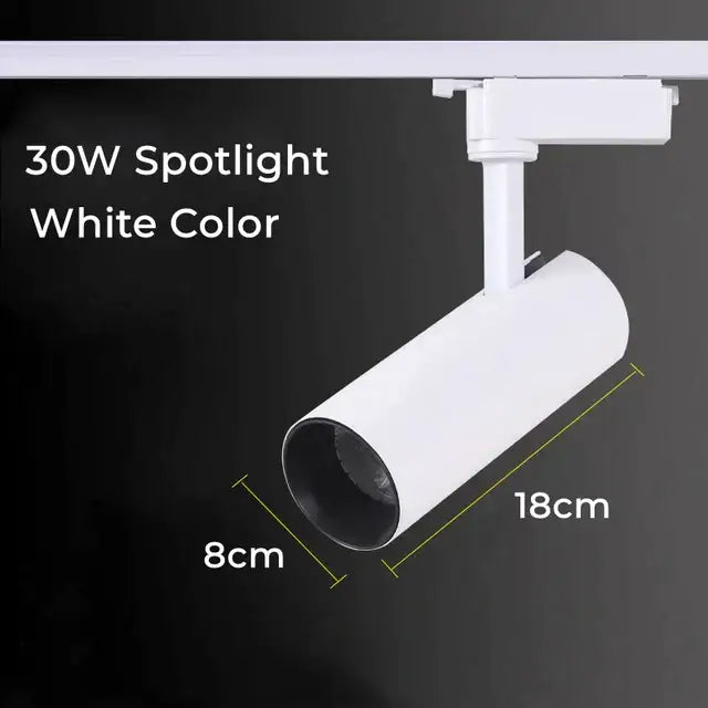 Modern black led grille track light for clothing store ceiling rail