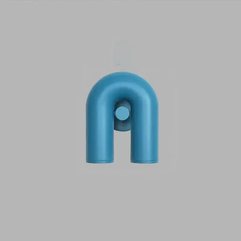 Modern blue u-shaped wall sconce reading lamp bedroom hook