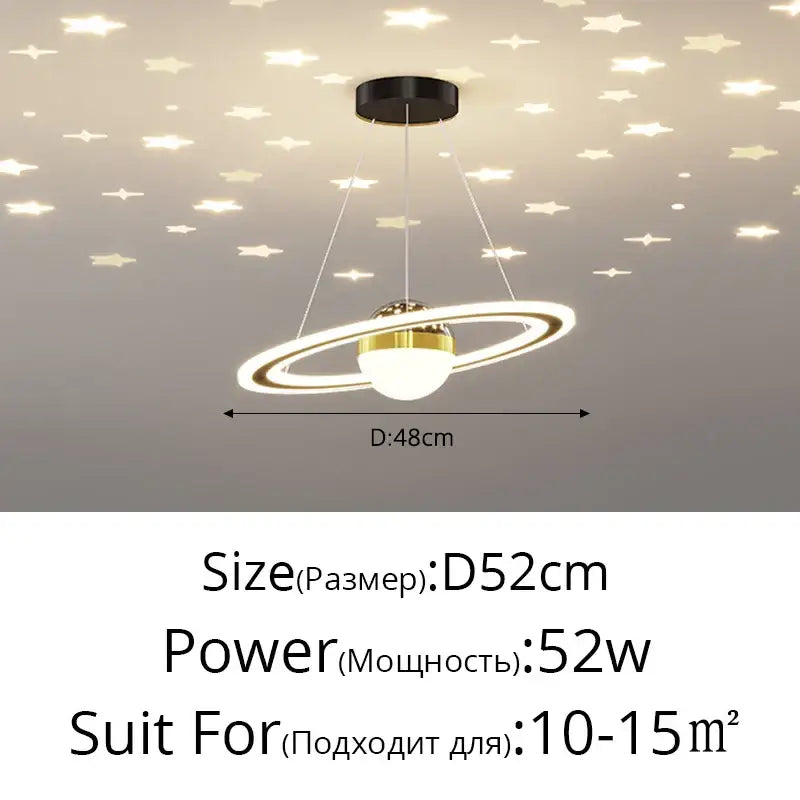 Modern gold & white crown led gypsophila chandelier living room light
