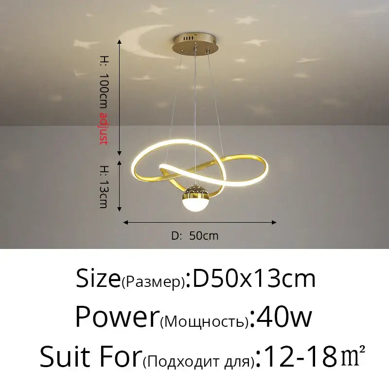 Modern gold & white crown led gypsophila chandelier living room light