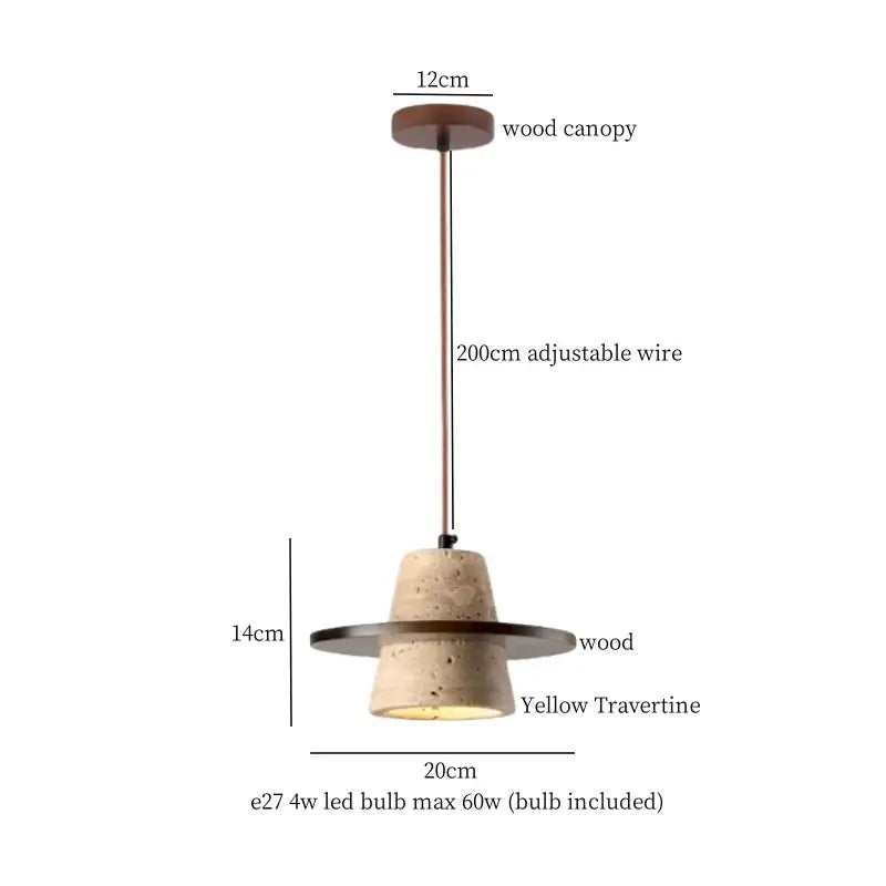 Minimalist brown & off-white decorbites led hanging lamp kitchen