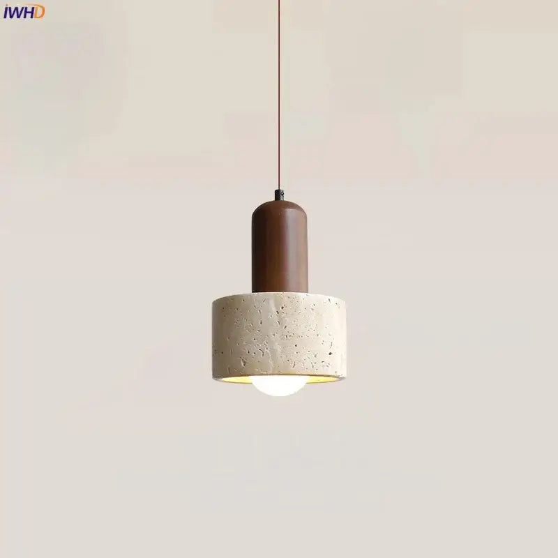 Minimalist brown & off-white decorbites led hanging lamp kitchen