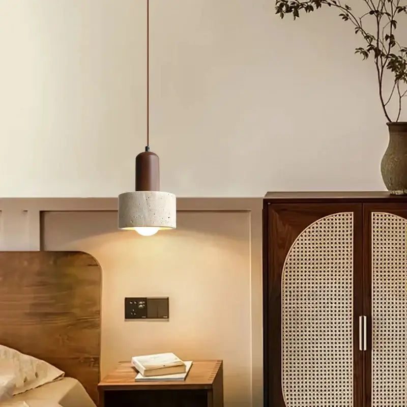 Minimalist brown & off-white decorbites led hanging lamp kitchen