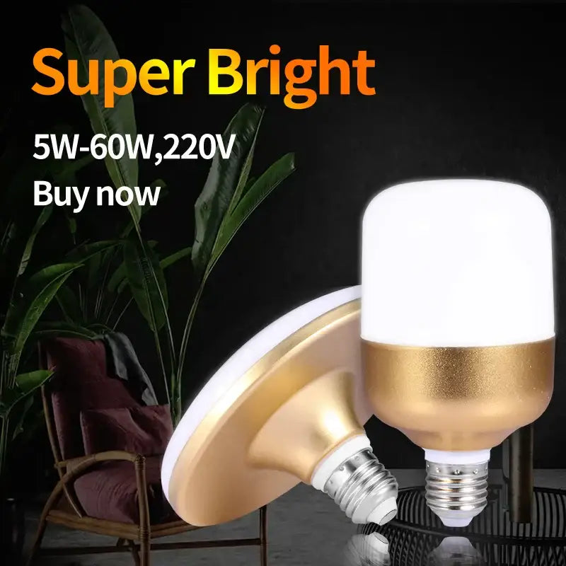 Gold and white led indoor ceiling lamp living room super bright light