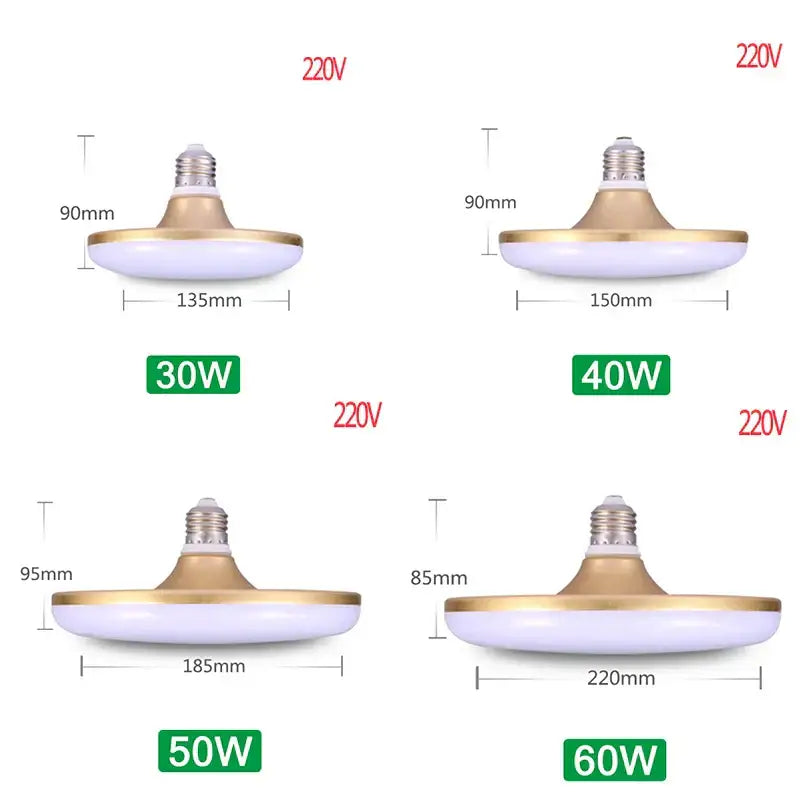Modern white ufo led ceiling lamp living room 60w bulb