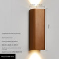 Modern wood and metal indoor wall lamp bedroom sconce