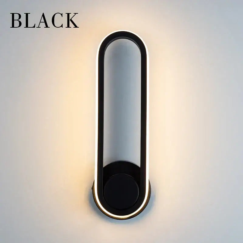 Modern minimalist white led indoor wall sconce bedroom light