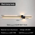 Modern black & white led interior wall lamp bedroom minimalist light