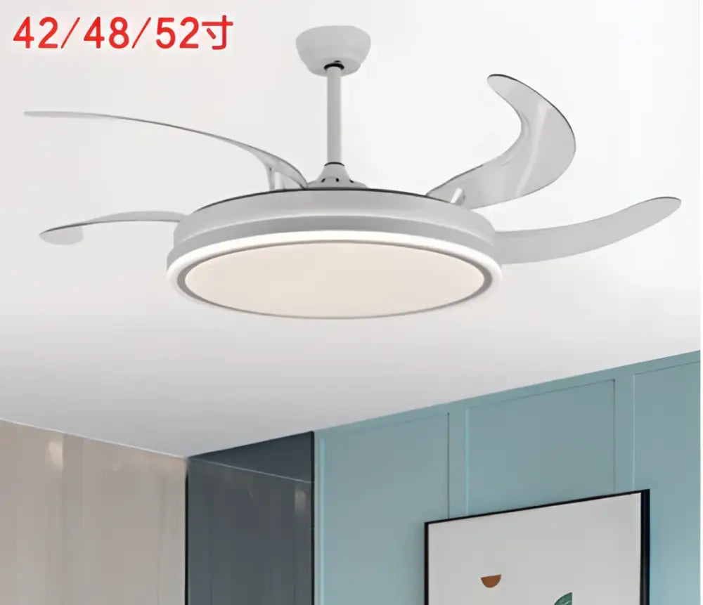 Modern led invisible fan lamp for bedroom and living room
