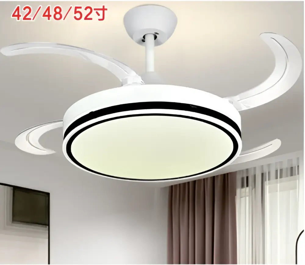 Modern led invisible fan lamp for bedroom and living room