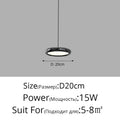 Modern chrome led iron pendant chandelier dining room light