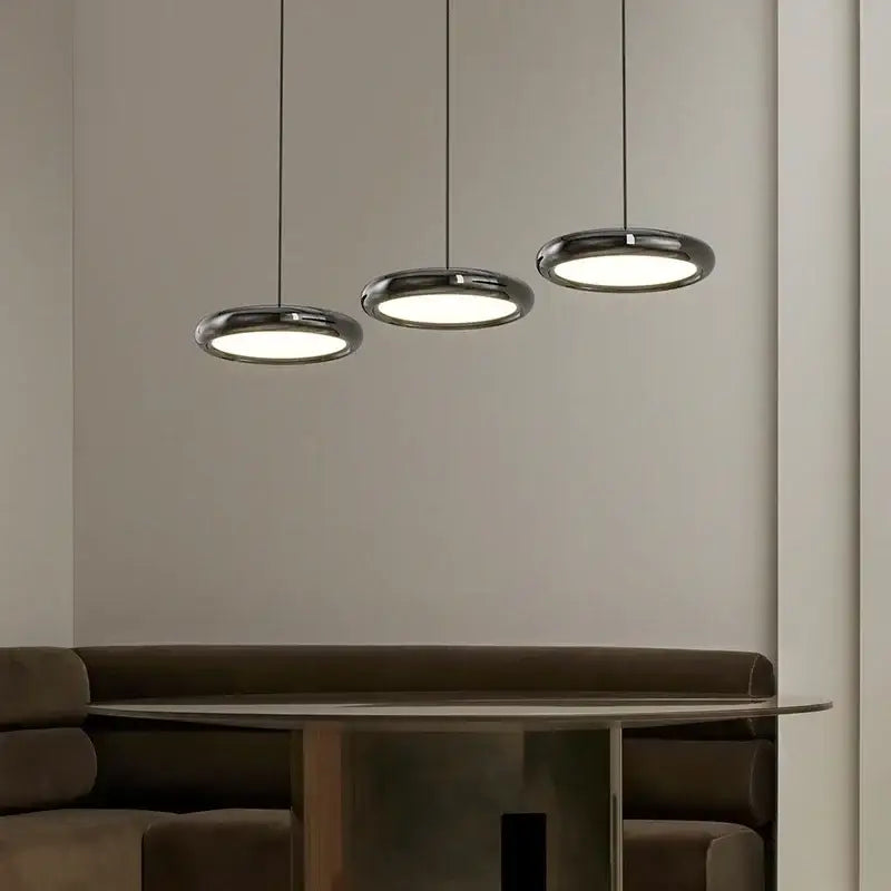 Modern chrome led iron pendant chandelier dining room light