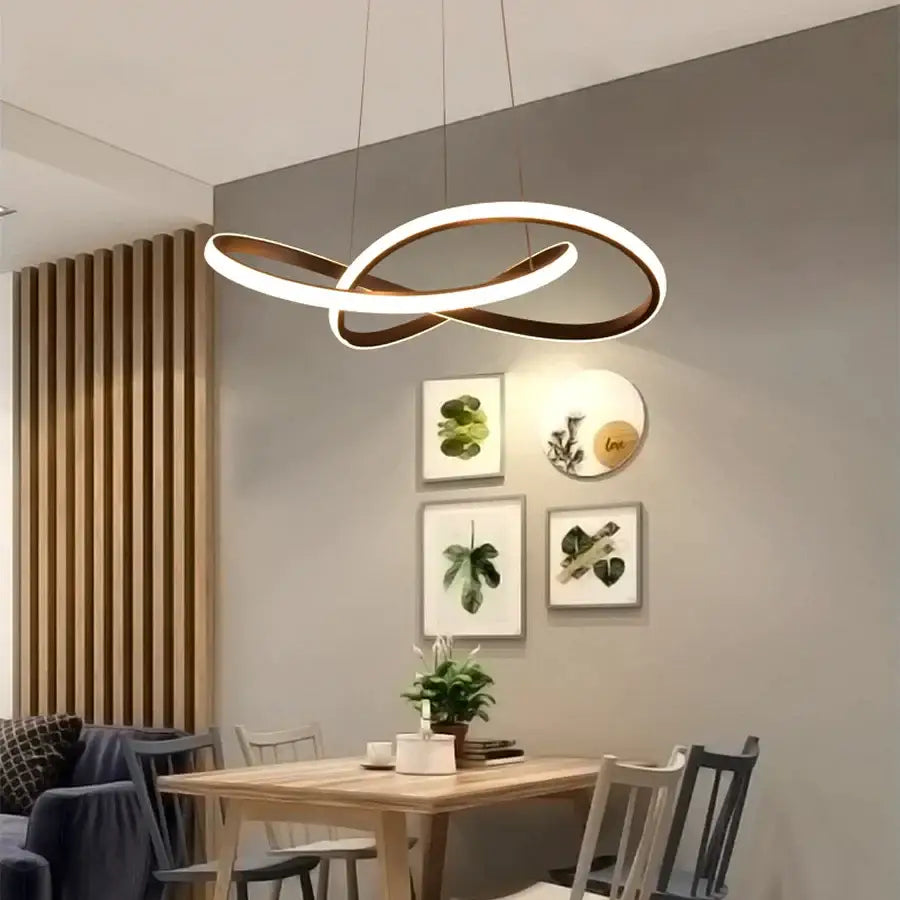 Modern white decorbites led irregular pendant light dining room