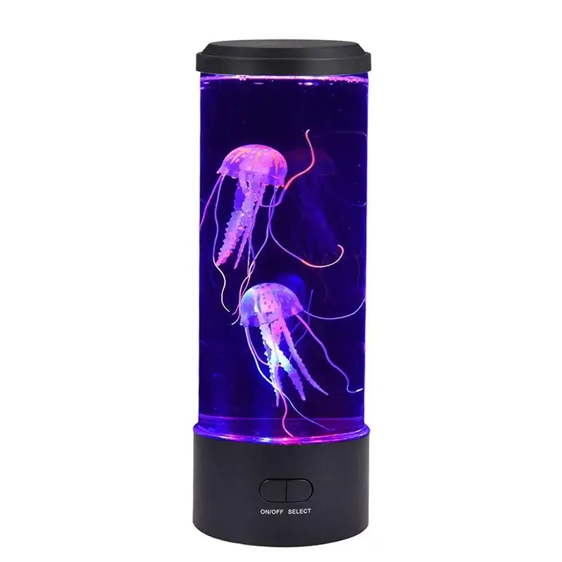 Blue and purple led jellyfish lamp bedroom mood light