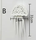Modern led jellyfish wall sconce set for living room playful designs