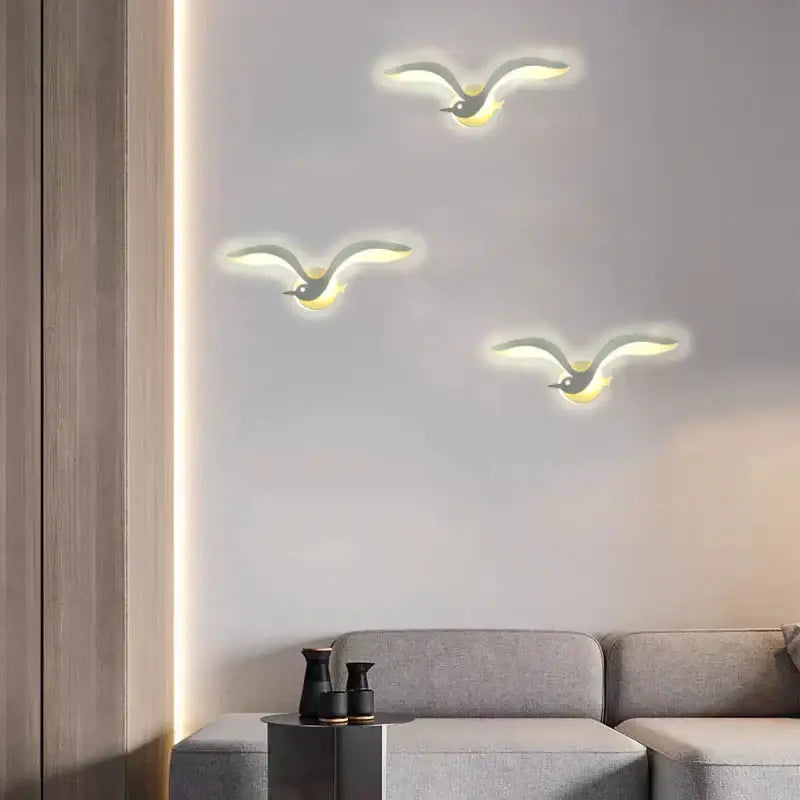 Modern led jellyfish wall sconce set for living room playful designs