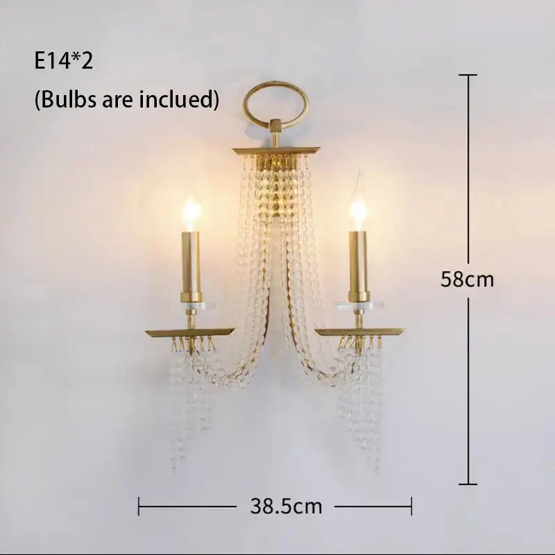 Classical vintage gold led lustres hanging chandelier dining room