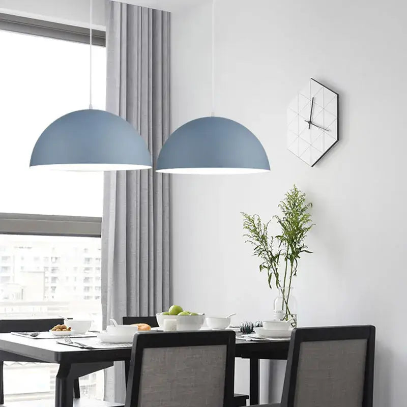 Modern pastel led macaron pendant light for bedroom and dining room