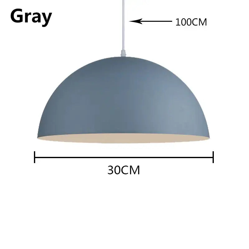 Modern pastel led macaron pendant light for bedroom and dining room
