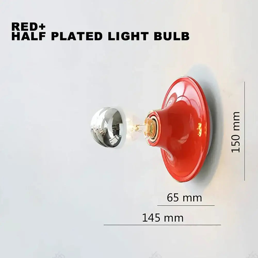 Retro ceramic led macaron wall lamp bedroom sconce lighting