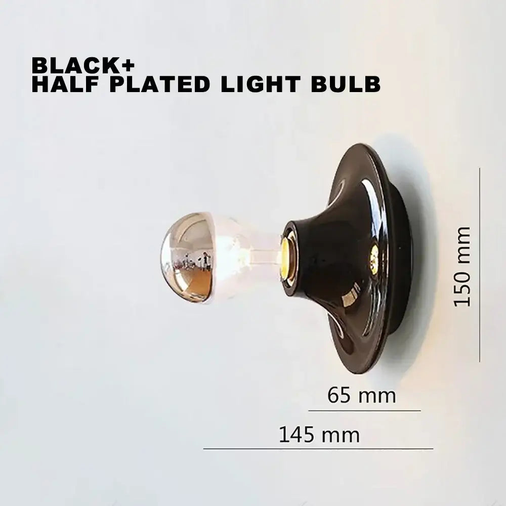 Retro ceramic led macaron wall lamp bedroom sconce lighting