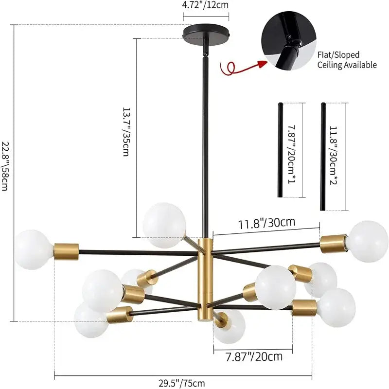 DecorBites™ LED Magic Bean Chandelier for Indoor Lighting