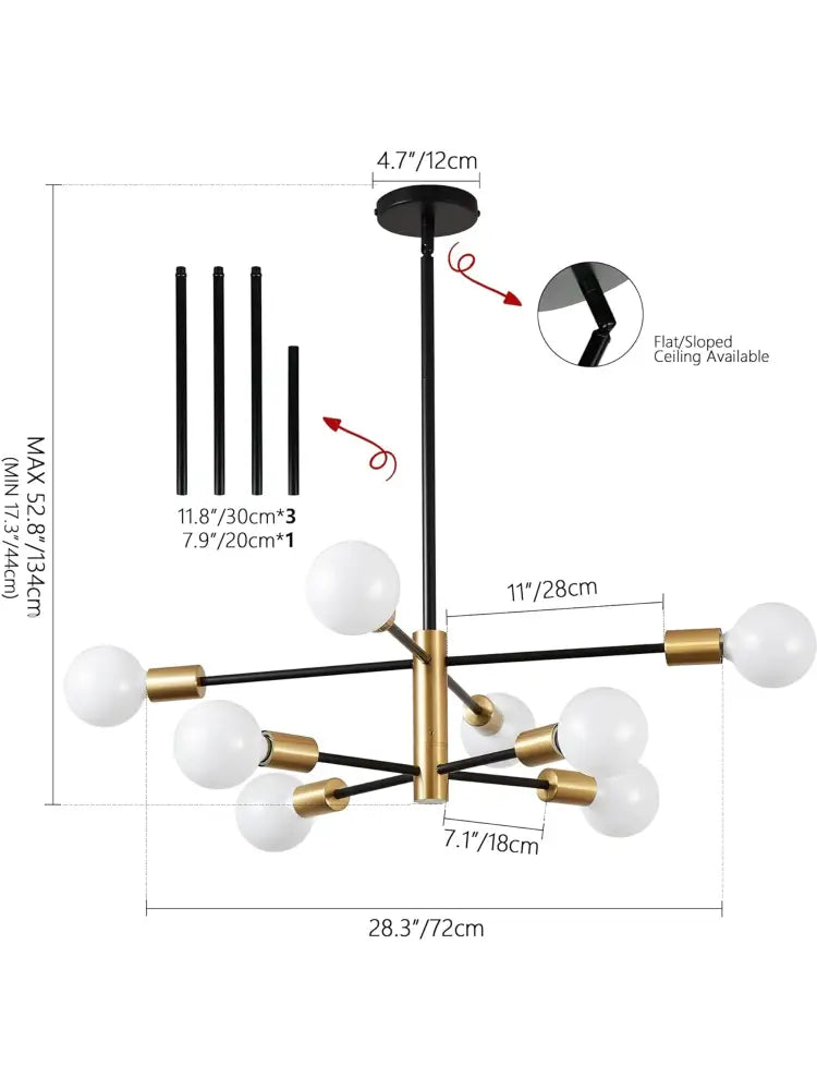 DecorBites™ LED Magic Bean Chandelier for Indoor Lighting