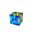 Geometric rainbow acrylic led magic cube table lamp bedroom light