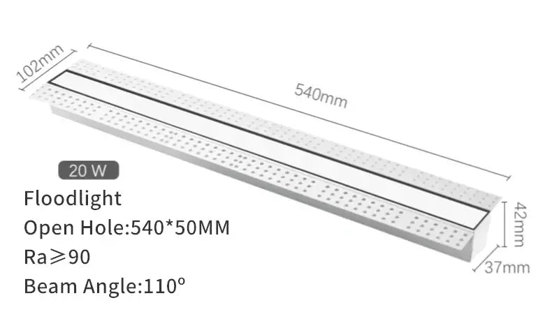 Modern silver and black led magnetic downlight living room linear spot