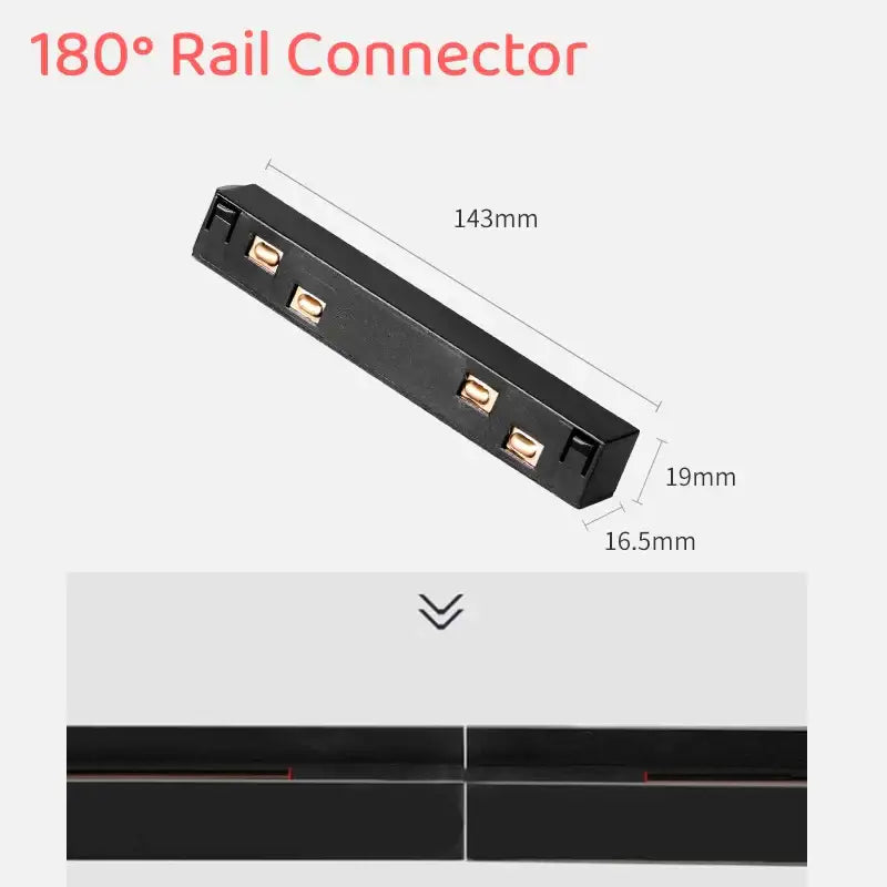 Modern black & white decorbites led magnetic track light living room