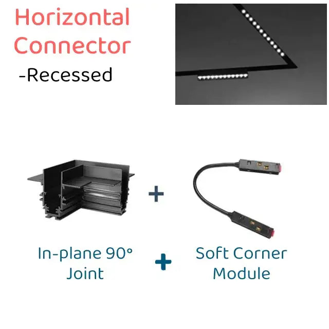 Modern black & white decorbites led magnetic track light living room