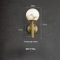 Modern brass led marble balls chandelier dining room pendant light